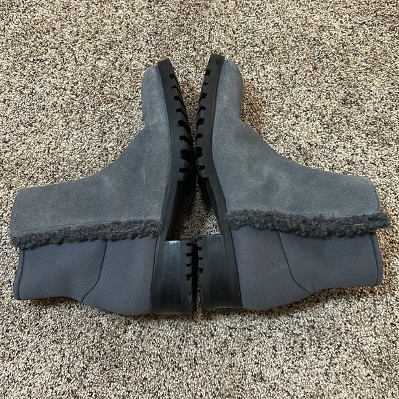 Talbots Tish Stretch Suede Ankle Boot Gray size 10 - Picture 7 of 15